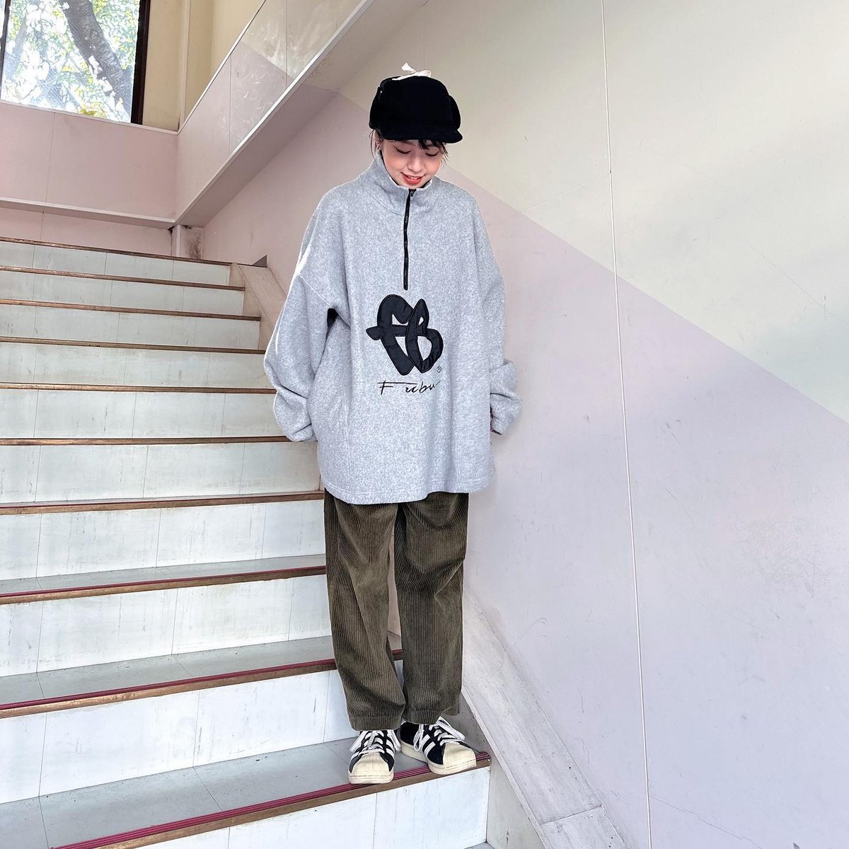 USA製FUBUハーフジップフリース | CUSTOM FEVER