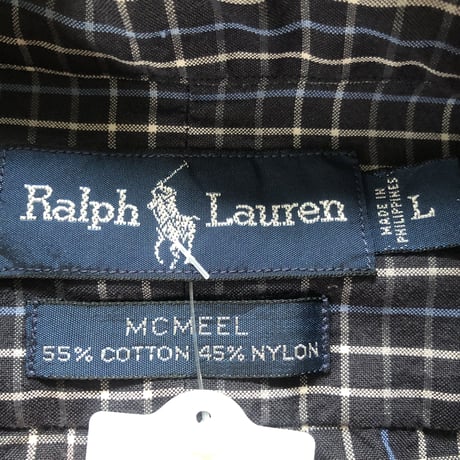 Ralph Lauren チェックシャツ〝MCMEEL〟L