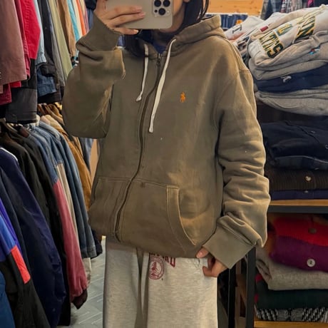 90s POLO 雰囲気系 ジップパーカー