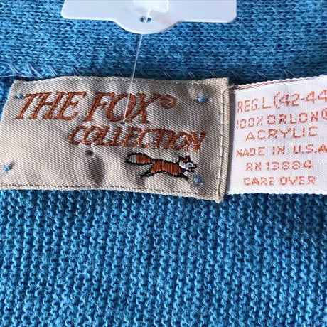80年代 FOX アクリルカーディガン L