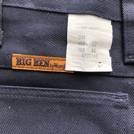 未使用 USA製 BIG BEN 5ポケットパンツ W32 ネイビー
