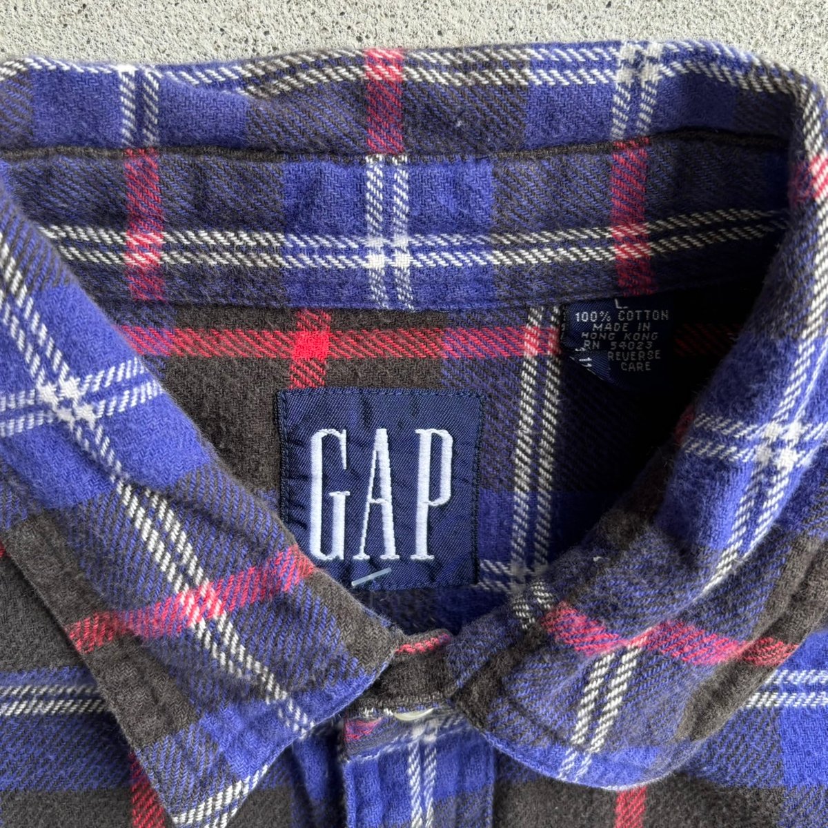 90s GAP チェック柄ライトネルシャツ | CUSTOM FEVER