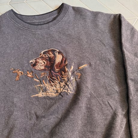 アニマル刺繍スウェット