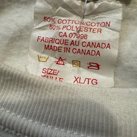 90's カナダ製 プリントスウェット XL