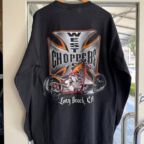 WEST COAST CHOPPERS 袖プリントロンT M