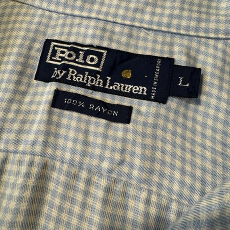 Ralph Lauren レーヨン開襟シャツL