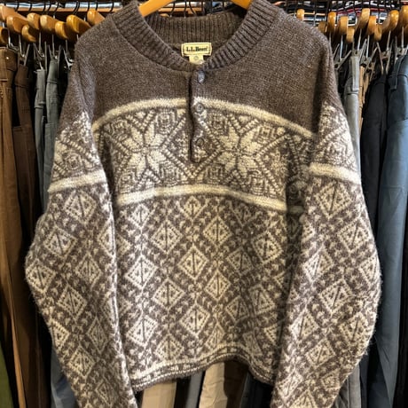 スコットランド製 L.L.Bean ノルディックニットセーター