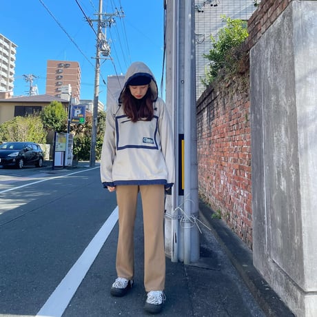 ツートンカラーアノラックパーカー