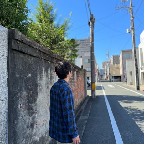 〜80's フランス製ウール混シャツ