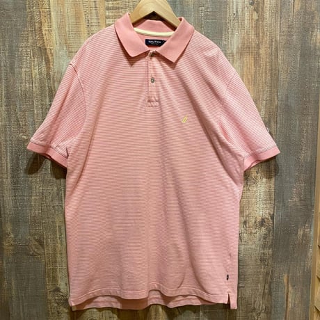 NAUTICA ボーダーポロシャツ