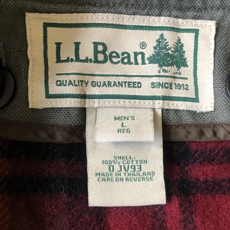 L.L.Bean ライナー付きキャンバス地アウター