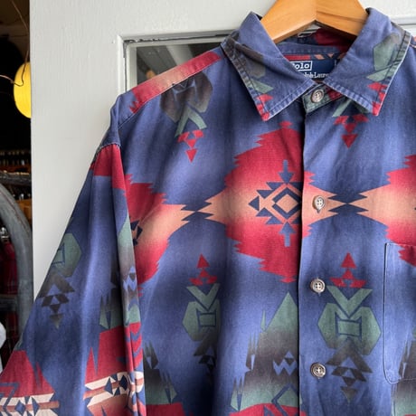 90's Ralph Lauren〝CHAMBERS〟Native Pattern L