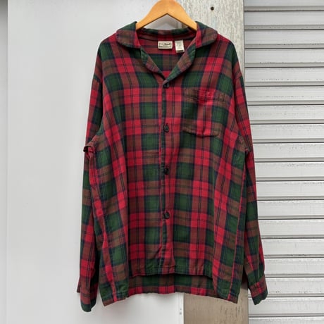 L.L.Bean チェックパジャマシャツ
