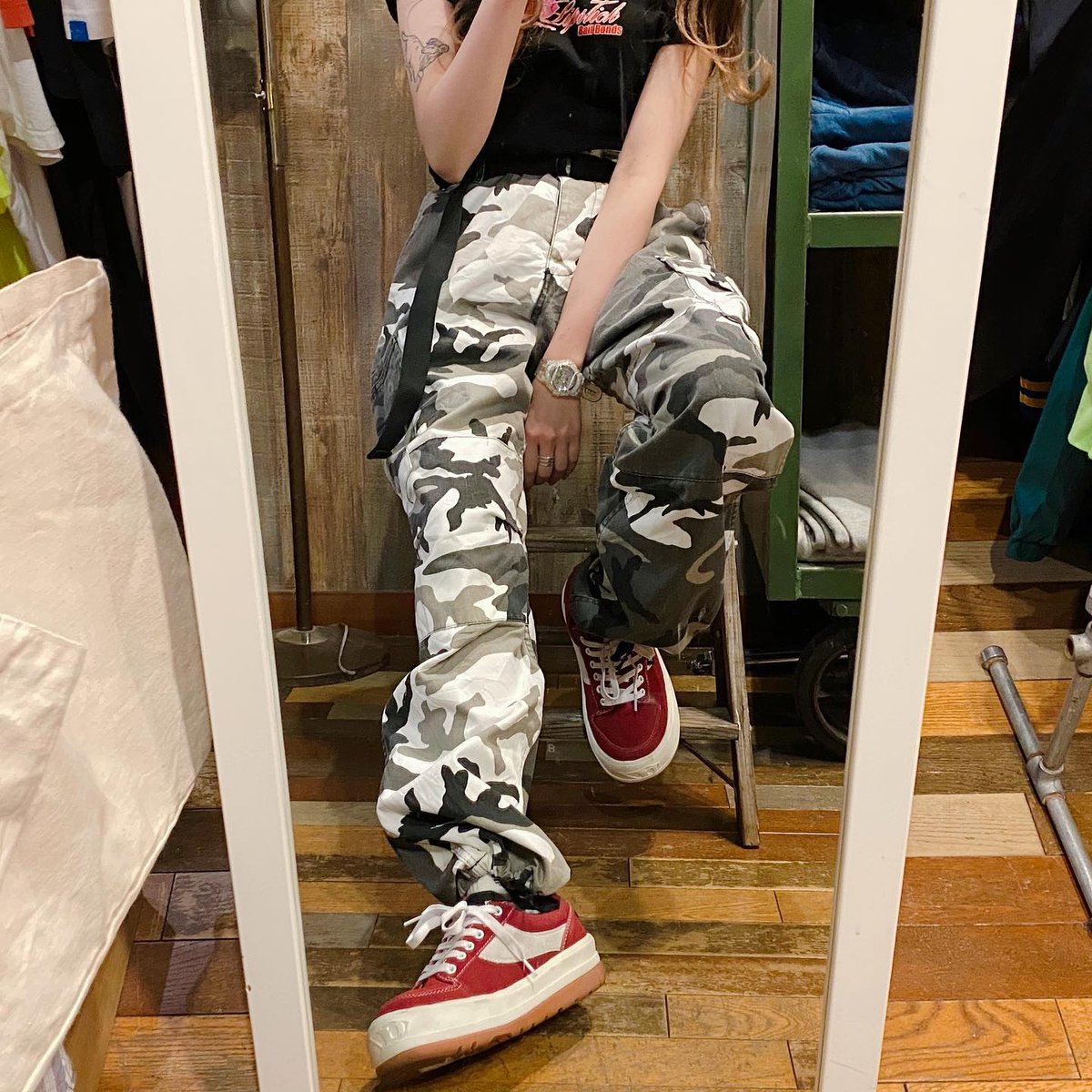 迷彩柄 NINETY NINE パンツ