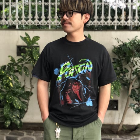 80's POISON バンドTシャツ XL