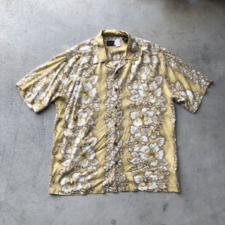 ocean pacific レーヨン総柄シャツ L