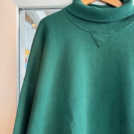 90's USA製RUSSELL 無地タートルネックスウェット