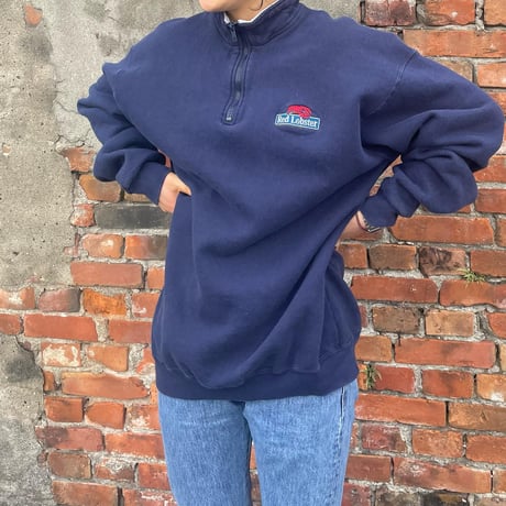 FRUIT OF THE LOOM ハーフジップスウェット