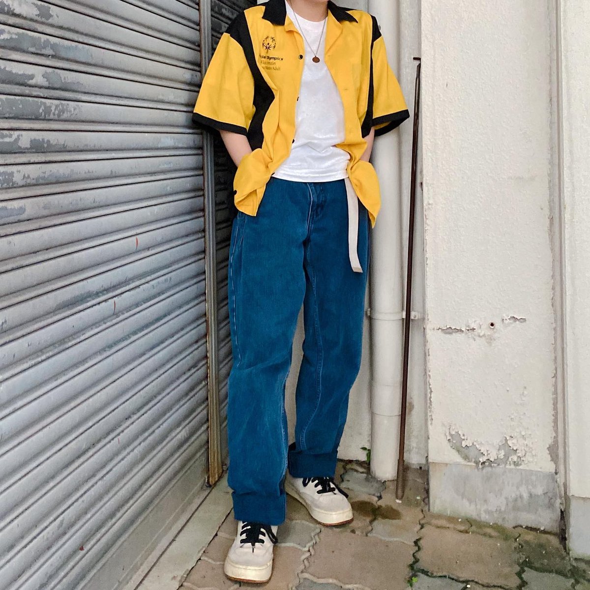 work of art kendai ボーリングシャツ イエロー work of art kendai ボーリングシャツ イエロー - メルカリ