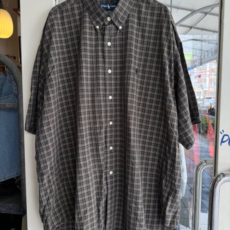 Ralph Lauren  半袖チェックシャツ BLAKE XXL