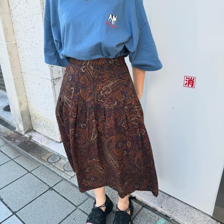 cottage tailor ペイズリー柄スカート