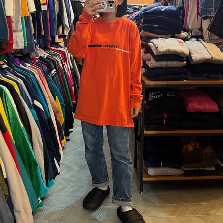 90s USA製 TOMMY HILFIGER ロンT