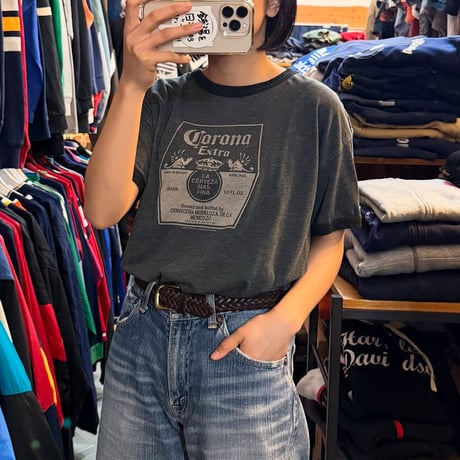 コロナビール リンガーTシャツ