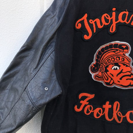 90'sUSA製 TM ATHLETICS ウールスタジャン