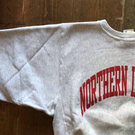 80'sUSA製INDIANA UNIVERSITYチャンピオンリバースウィーブ L
