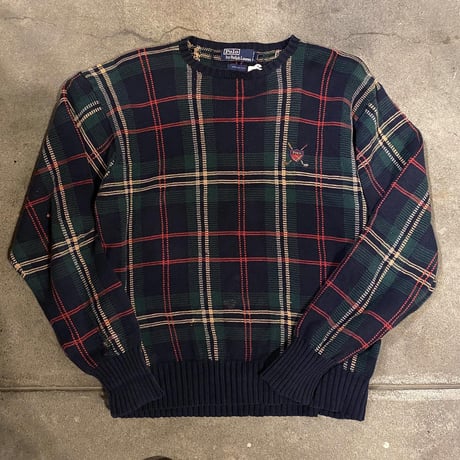 POLO Ralph Lauren チェックコットンニット