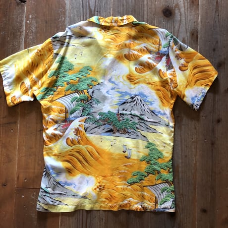 ocean pacific 和柄シャツ