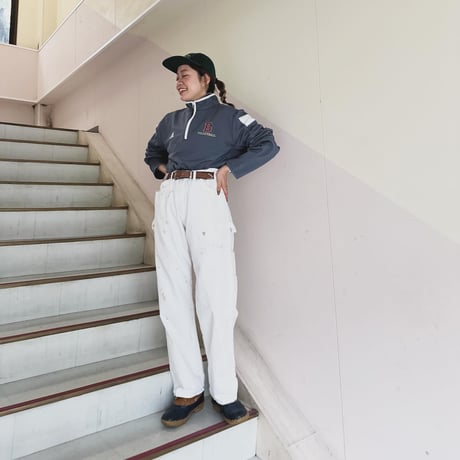 adidasハーフジップPO