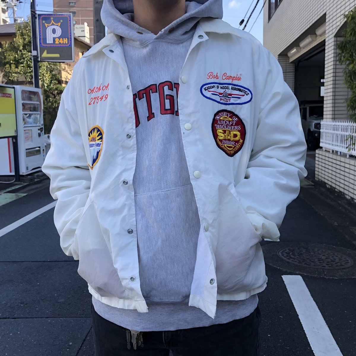 made in USA コーチジャケット USED 古着