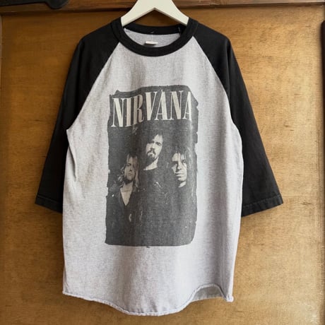 NIRVANA ラグラン七分袖Tシャツ