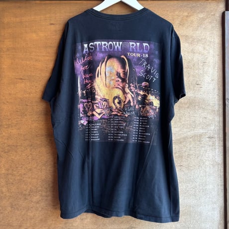TRAVIS SCOTT 両面プリントツアーTシャツ