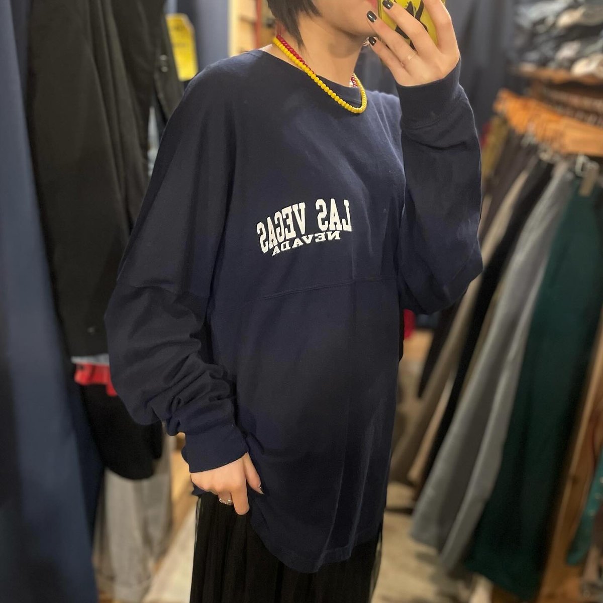 リメイク】 Las Vegas 肩空きロンT | CUSTOM FEVER