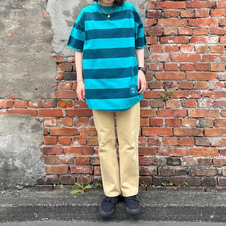 ブルーボーダーTシャツ