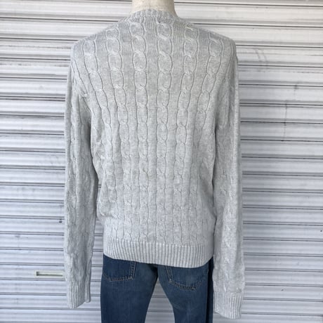 POLO ケーブルコットンニット