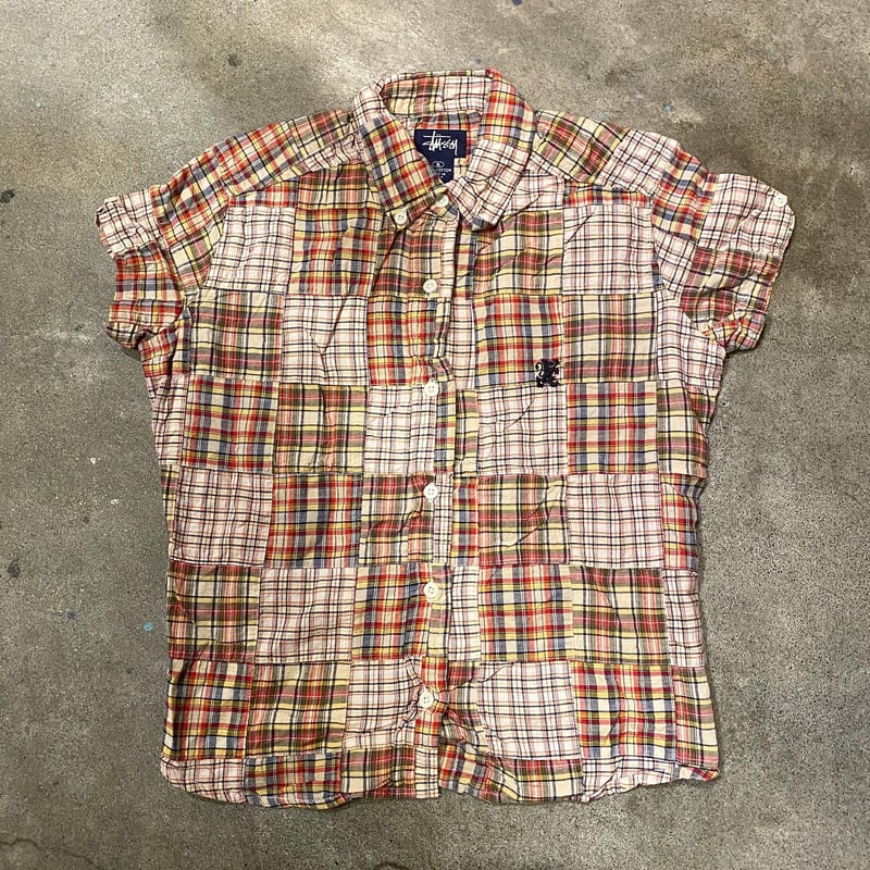 OLD STUSSY　パッチワー柄 半袖シャツ OLD STUSSY パッチワー柄 半袖シャツ 楽天市場】STUSSY