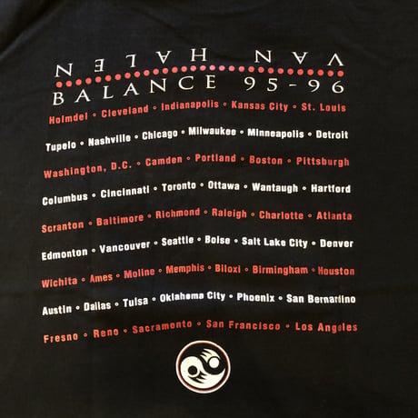 1995-96 VAN HALEN バンドTシャツ　L