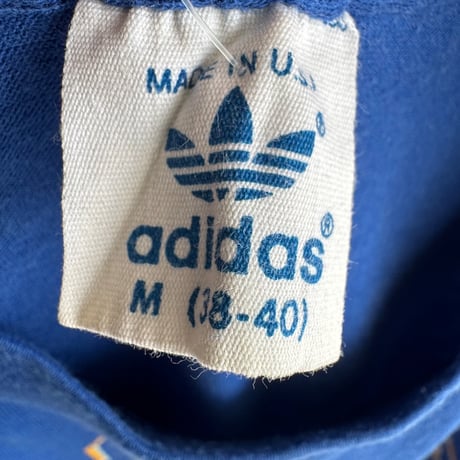 80's adidas プリントTシャツ M