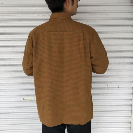 〜70's Ed Cowmanウール混ビンテージボタンダウンシャツ
