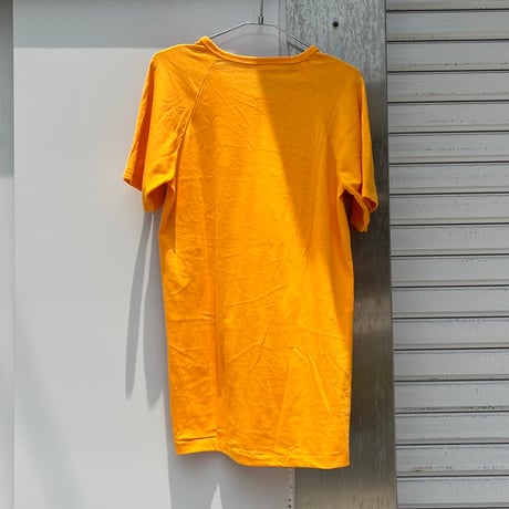 NOS  USA製　ヘンリーネックラグラン無地Tシャツ