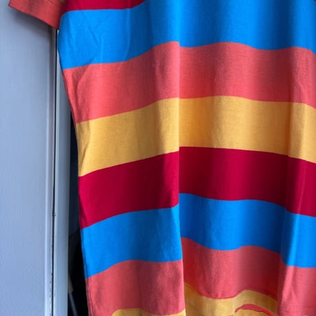 90's〜 USA製 JOCKEY カラフルボーダーTシャツ L