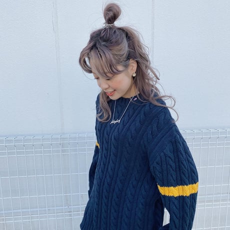 POLO JEANS CO.ケーブルコットンニット