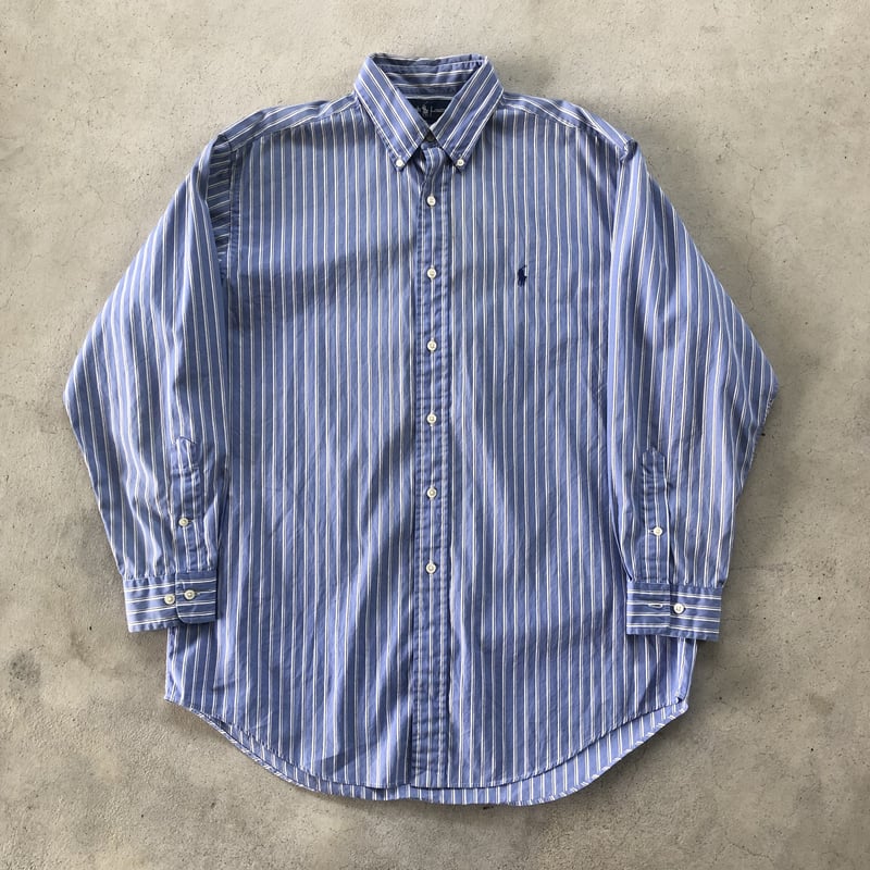 Ralph Lauren - 【美品】RALPH LAUREN  ボタンダウン シャツ ブルー RALPH LAUREN ラルフローレン ボタンダウンチェックシャツ
