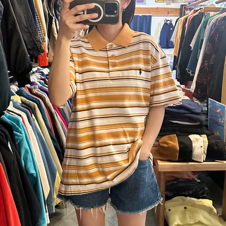 POLO ボーダーポロシャツ