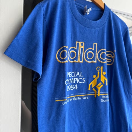 80's adidas プリントTシャツ M