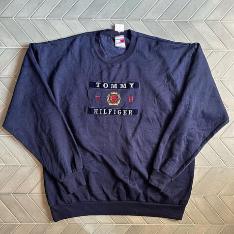USA製 tommy hilfiger ロゴスウェット