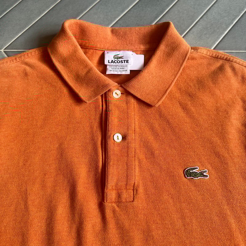 LACOSTE 鹿の子編みポロシャツ | CUSTOM FEVER